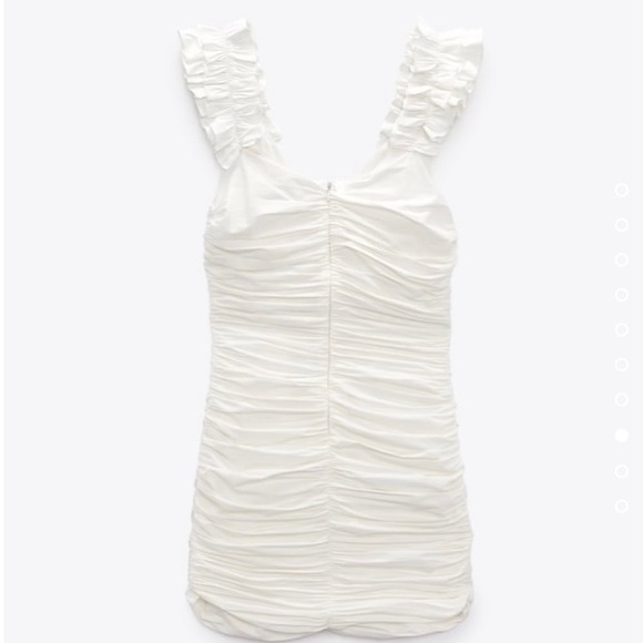 Zara Draped Linen Blend Dress. NWT. Size Medium. - Picture 11 of 14